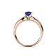 4 - Adsila Blue Sapphire Solitaire Engagement Ring 