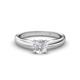 Adsila White Sapphire Solitaire Engagement Ring 
