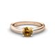 Adsila Citrine Solitaire Engagement Ring 