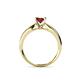 4 - Adsila Red Garnet Solitaire Engagement Ring 