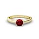 1 - Adsila Ruby Solitaire Engagement Ring 