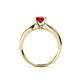 4 - Adsila Ruby Solitaire Engagement Ring 