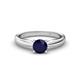1 - Adsila Blue Sapphire Solitaire Engagement Ring 