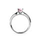 4 - Adsila Pink Tourmaline Solitaire Engagement Ring 