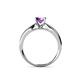4 - Adsila Amethyst Solitaire Engagement Ring 
