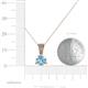 4 - Florin Aquamarine and Diamond Pendant 