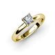 3 - Bianca Princess Cut Diamond Solitaire Engagement Ring 