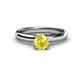 1 - Bianca Yellow Sapphire Solitaire Engagement Ring 