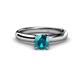 1 - Bianca London Blue Topaz Solitaire Ring  