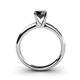 4 - Bianca 6.00 mm Round Black Diamond Solitaire Engagement Ring 