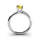 4 - Bianca Yellow Sapphire Solitaire Engagement Ring 