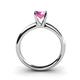 4 - Bianca Pink Sapphire Solitaire Ring  