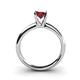 4 - Bianca Red Garnet Solitaire Ring  