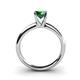 4 - Bianca Emerald Solitaire Ring  