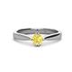 1 - Isla 5.00 mm Round  Yellow Sapphire Solitaire Engagement Ring  