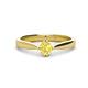 1 - Isla 5.00 mm Round  Yellow Sapphire Solitaire Engagement Ring  