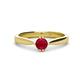 1 - Isla 5.00 mm Round  Ruby Solitaire Engagement Ring  