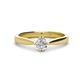 1 - Isla 5.00 mm Round  Diamond Solitaire Engagement Ring  