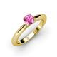 3 - Akila Pink Sapphire Solitaire Engagement Ring 