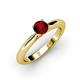 3 - Akila Red Garnet Solitaire Engagement Ring 
