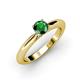 3 - Akila Emerald Solitaire Engagement Ring 