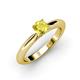 3 - Akila Yellow Sapphire Solitaire Engagement Ring 