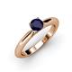 3 - Akila Blue Sapphire Solitaire Engagement Ring 