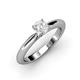 3 - Akila White Sapphire Solitaire Engagement Ring 