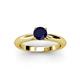 2 - Akila Blue Sapphire Solitaire Engagement Ring 
