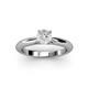 2 - Akila White Sapphire Solitaire Engagement Ring 