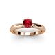 2 - Akila Ruby Solitaire Engagement Ring 