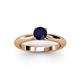 2 - Akila Blue Sapphire Solitaire Engagement Ring 