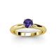 2 - Akila Iolite Solitaire Engagement Ring 