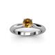 2 - Akila Citrine Solitaire Engagement Ring 