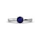 1 - Annora Blue Sapphire Solitaire Engagement Ring 