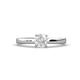 1 - Annora White Sapphire Solitaire Engagement Ring 