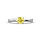 1 - Annora Yellow Sapphire Solitaire Engagement Ring 