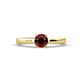 1 - Annora Red Garnet Solitaire Engagement Ring 