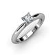 4 - Akila Princess Cut Diamond Solitaire Engagement Ring 