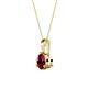 2 - Calista 6.00 mm Ruby Solitaire Pendant 