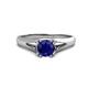 1 - Adira 6.00 mm Round Blue Sapphire Solitaire Engagement Ring 