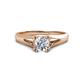 1 - Adira IGI Certified 6.50 mm Round Diamond Solitaire Engagement Ring 