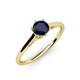 4 - Verena 6.00 mm Round Blue Sapphire Solitaire Engagement Ring 
