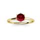3 - Verena 6.00 mm Round Ruby Solitaire Engagement Ring 