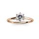 3 - Verena GIA Certified 6.50 mm Round Diamond Solitaire Engagement Ring 