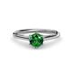 1 - Verena 6.00 mm Round Emerald Solitaire Engagement Ring 