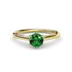 1 - Verena 6.00 mm Round Emerald Solitaire Engagement Ring 