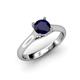 4 - Corona Blue Sapphire Solitaire Engagement Ring 