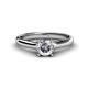 1 - Corona Round Diamond Solitaire Engagement Ring 