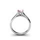 5 - Corona Pink Tourmaline Solitaire Engagement Ring 